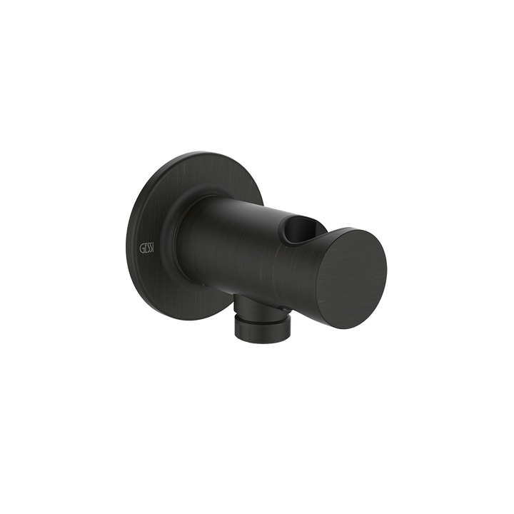 Inciso Handshower Hook With 1/2" Connection Water Outlet - 58161 Showers GESSI Aged Bronze