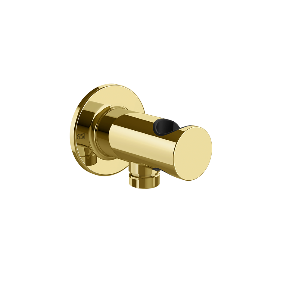 Inciso Handshower Hook With 1/2" Connection Water Outlet - 58161 Showers GESSI Gold PVD