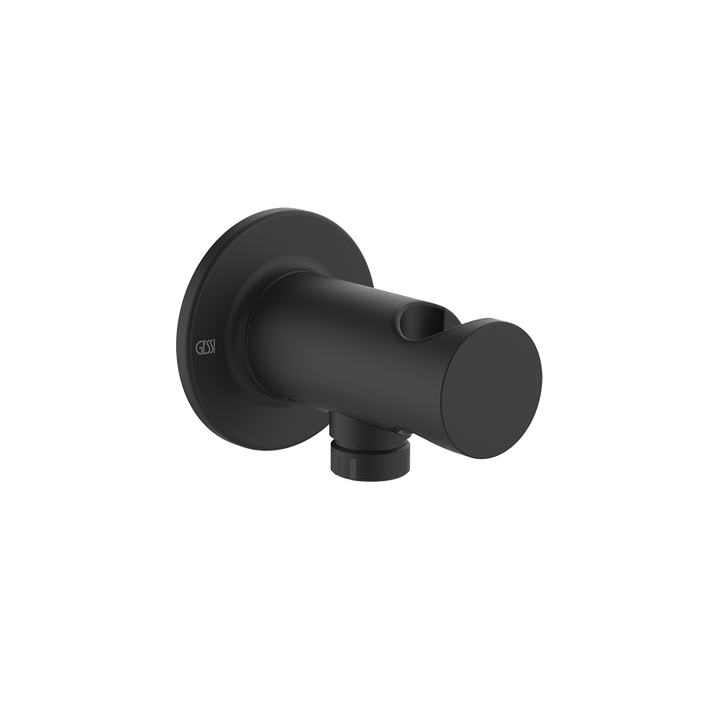 Inciso Handshower Hook With 1/2" Connection Water Outlet - 58161 Showers GESSI Matte Black