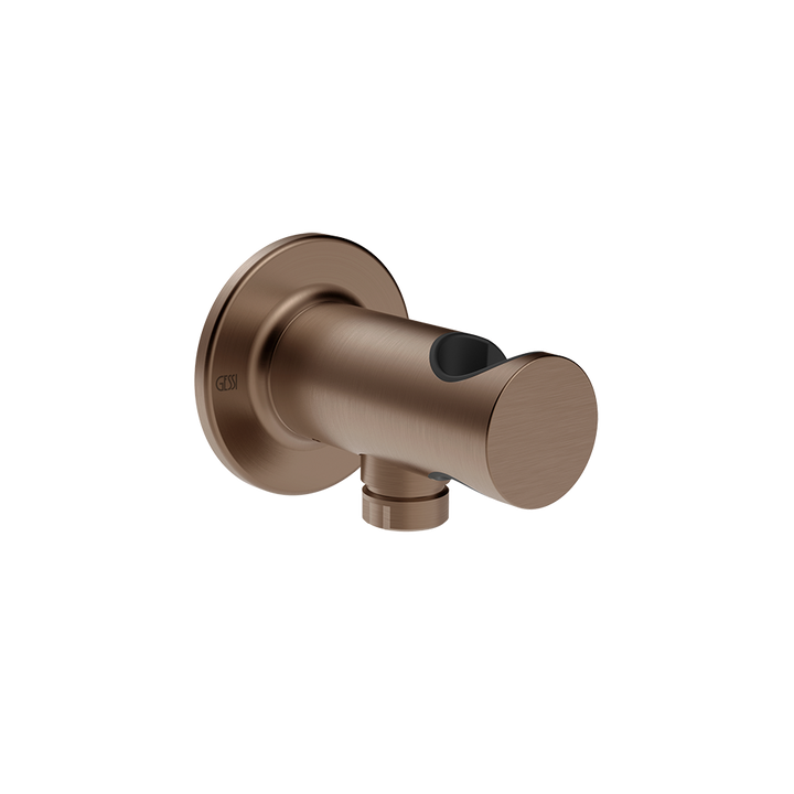 Inciso Handshower Hook With 1/2" Connection Water Outlet - 58161 Showers GESSI Copper Brushed PVD