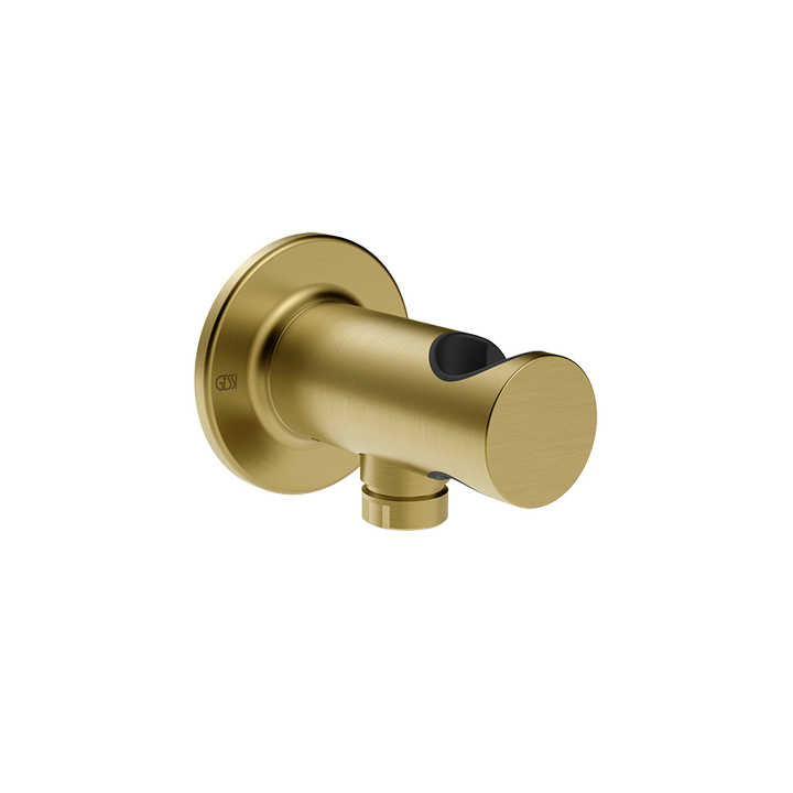 Inciso Handshower Hook With 1/2" Connection Water Outlet - 58161 Showers GESSI Gold Brushed PVD