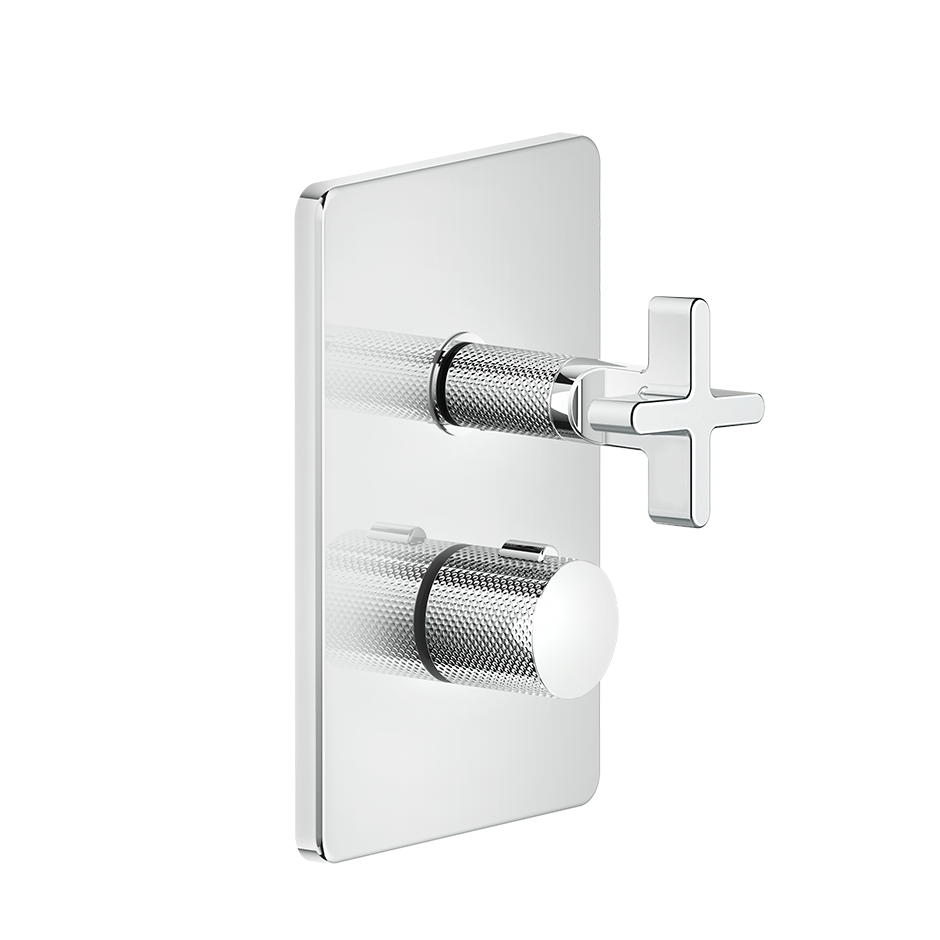 Inciso Thermostatic Trim With Single Volume Control Trim - 58232 Bathroom Accessories GESSI Chrome