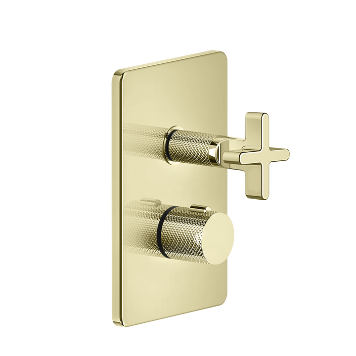 Inciso Thermostatic Trim With Single Volume Control Trim - 58232 Bathroom Accessories GESSI Brass PVD