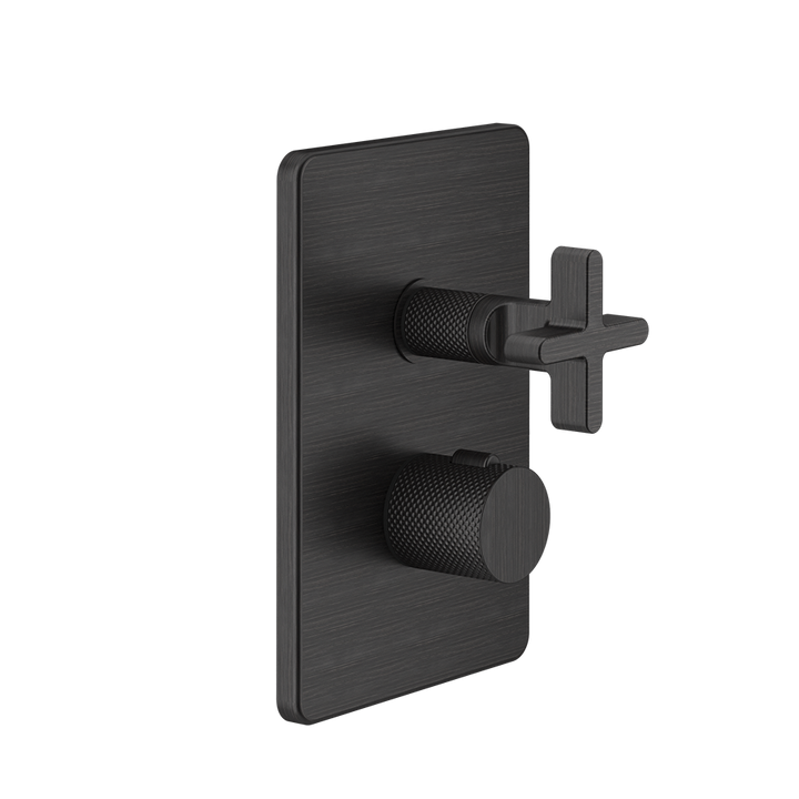 Inciso 2-Way Thermostatic Diverter And Volume Control Trim - 58234 Bathroom Accessories GESSI Aged Bronze