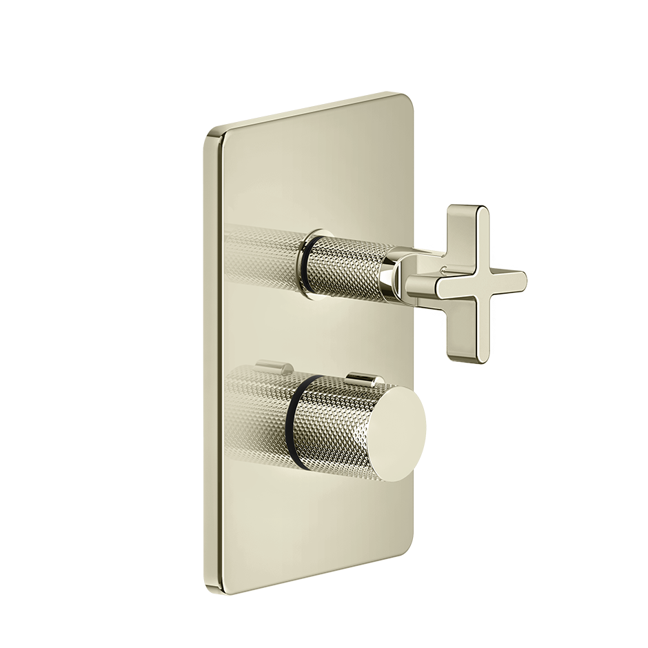 Inciso 2-Way Thermostatic Diverter And Volume Control Trim - 58234 Bathroom Accessories GESSI Nickel PVD