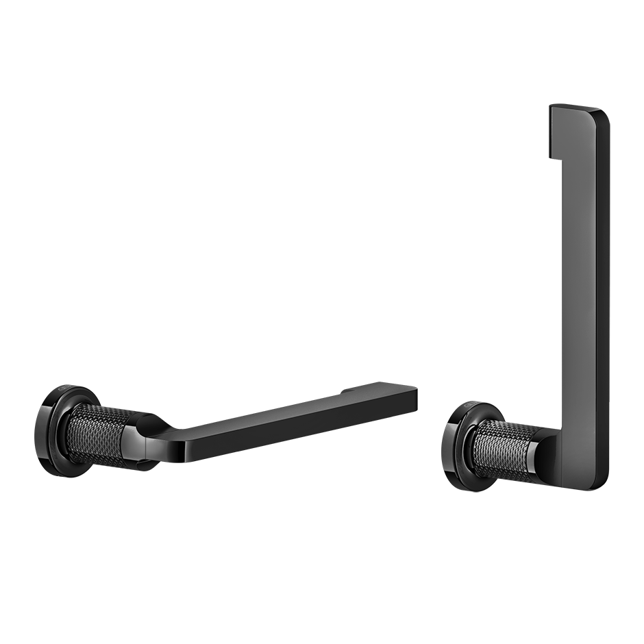 Inciso Paper Roll holder - 58455 Bathroom Accessories GESSI Black Metal PVD