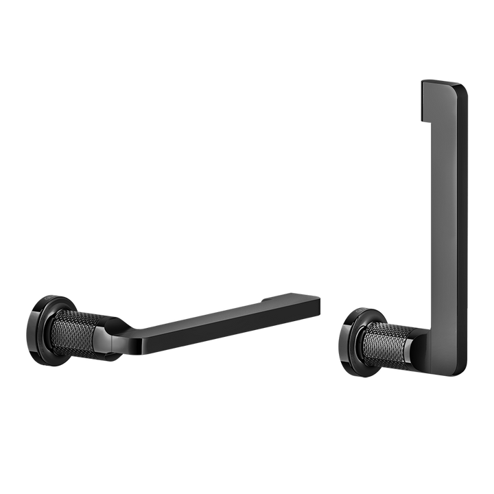 Inciso Paper Roll holder - 58455 Bathroom Accessories GESSI Black Metal PVD