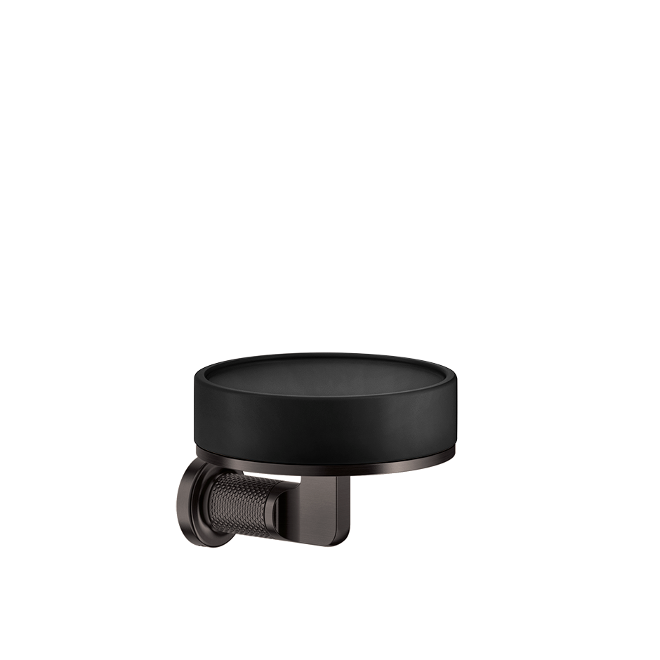 Inciso Soap Holder - 58502 Bathroom Accessories GESSI Black Metal Brushed PVD