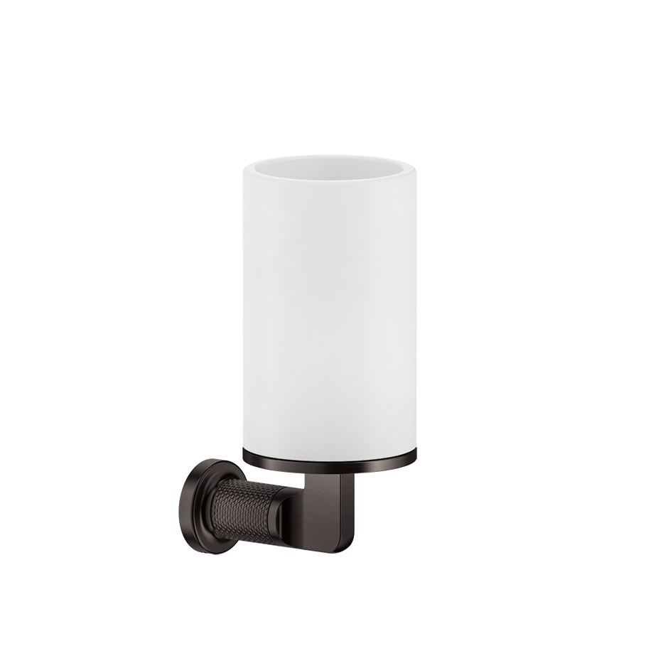 Inciso Tumbler Holder - 58507 Bathroom Accessories GESSI Black Metal Brushed PVD
