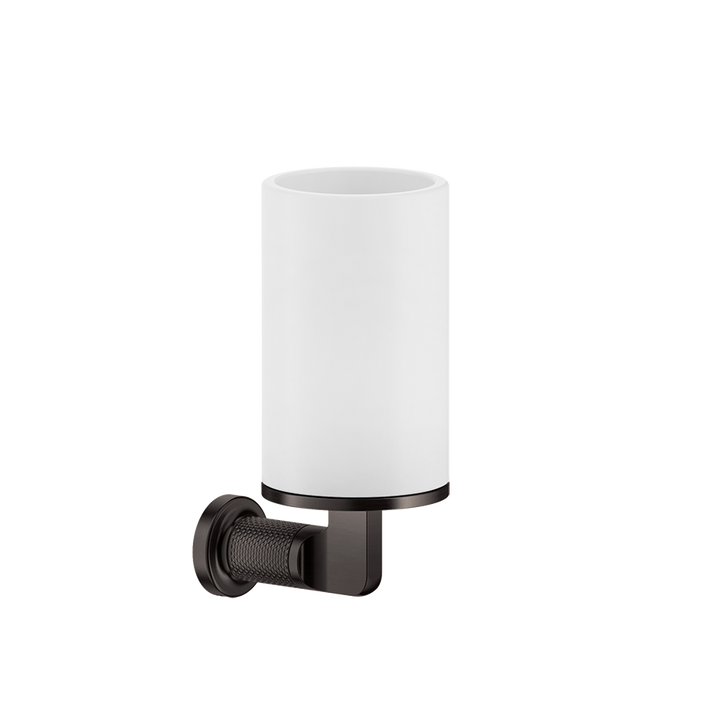 Inciso Tumbler Holder - 58507 Bathroom Accessories GESSI Black Metal Brushed PVD
