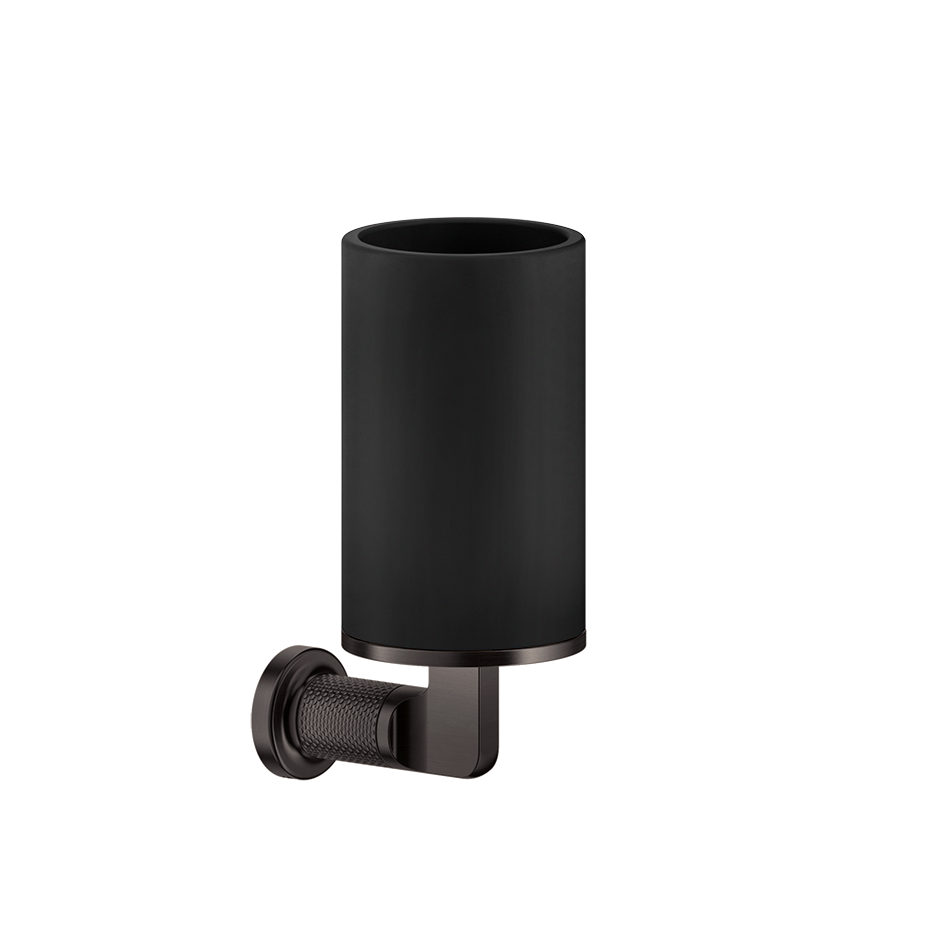 Inciso Tumbler Holder - 58508 Bathroom Accessories GESSI Black Metal Brushed PVD