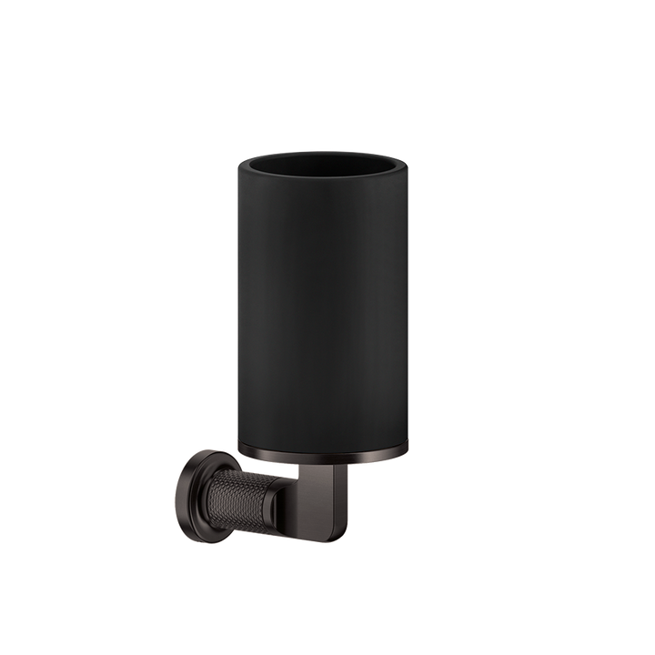 Inciso Tumbler Holder - 58508 Bathroom Accessories GESSI Black Metal Brushed PVD