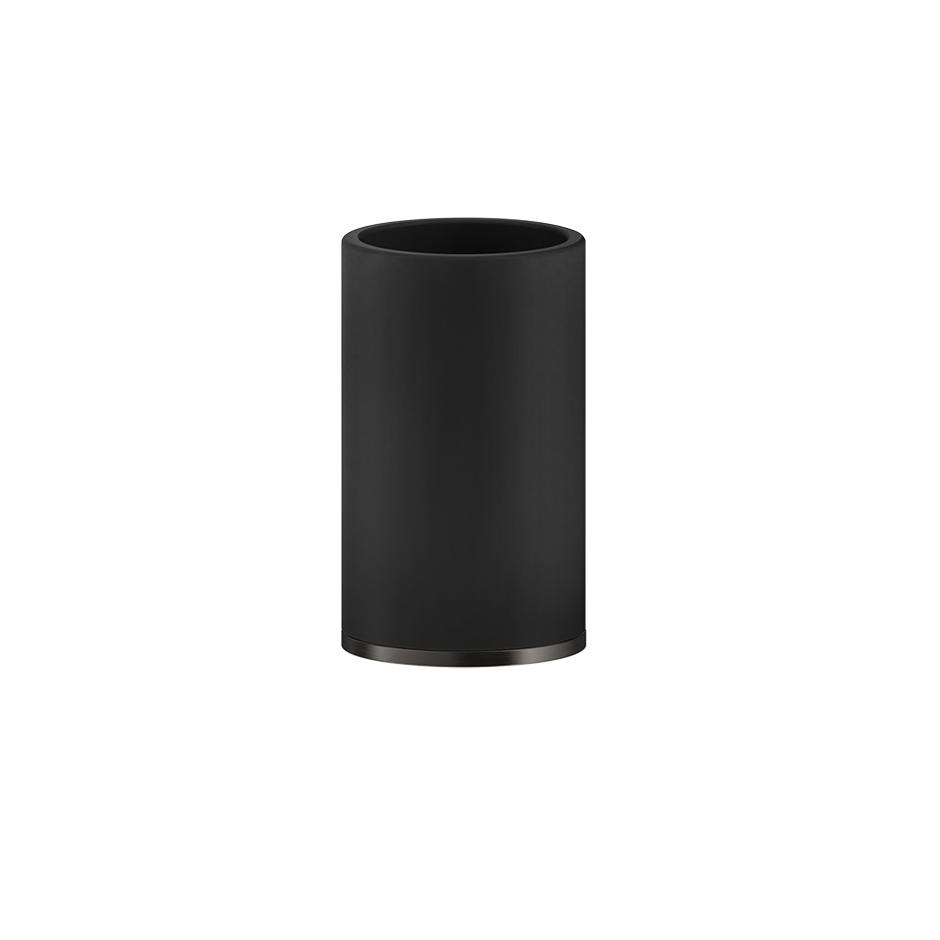 Inciso Tumbler Holder - 58532 Bathroom Accessories GESSI Black Metal Brushed PVD