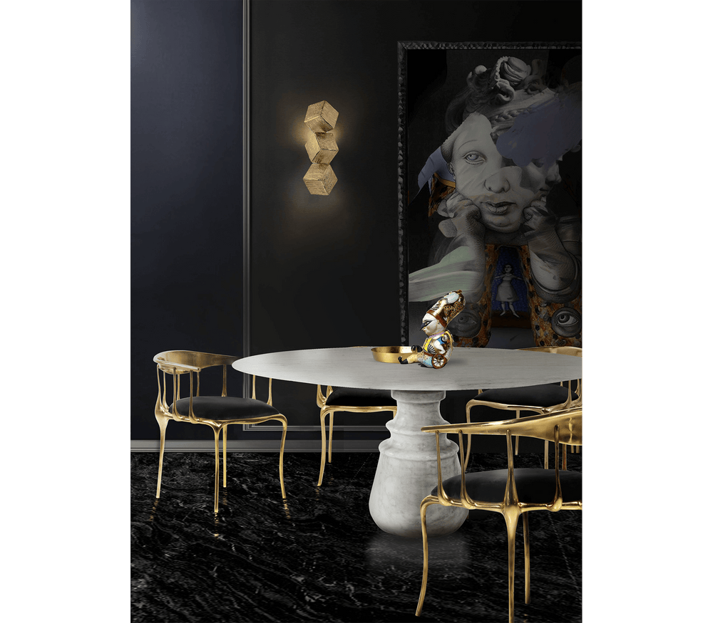 Pietra Round Estremoz Dining Table  Boca Do Lobo   