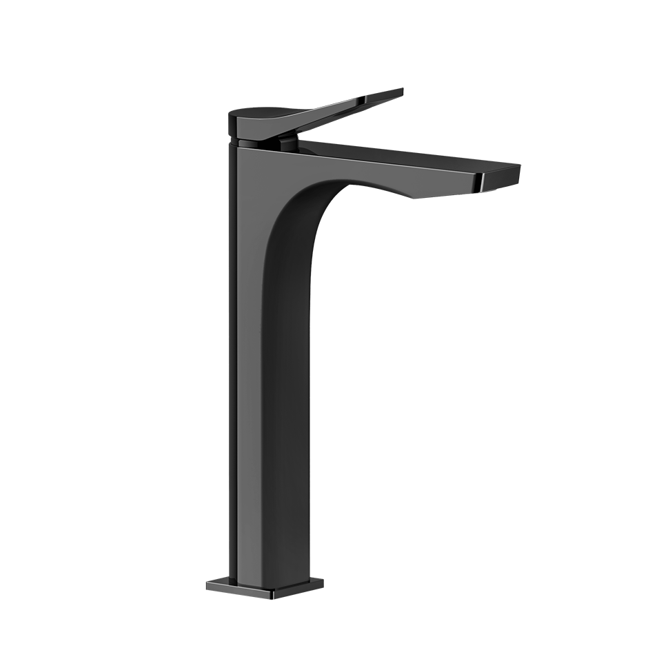 Rilievo Basin Mixer - 59010 Bathroom Accessories GESSI Black Metal PVD