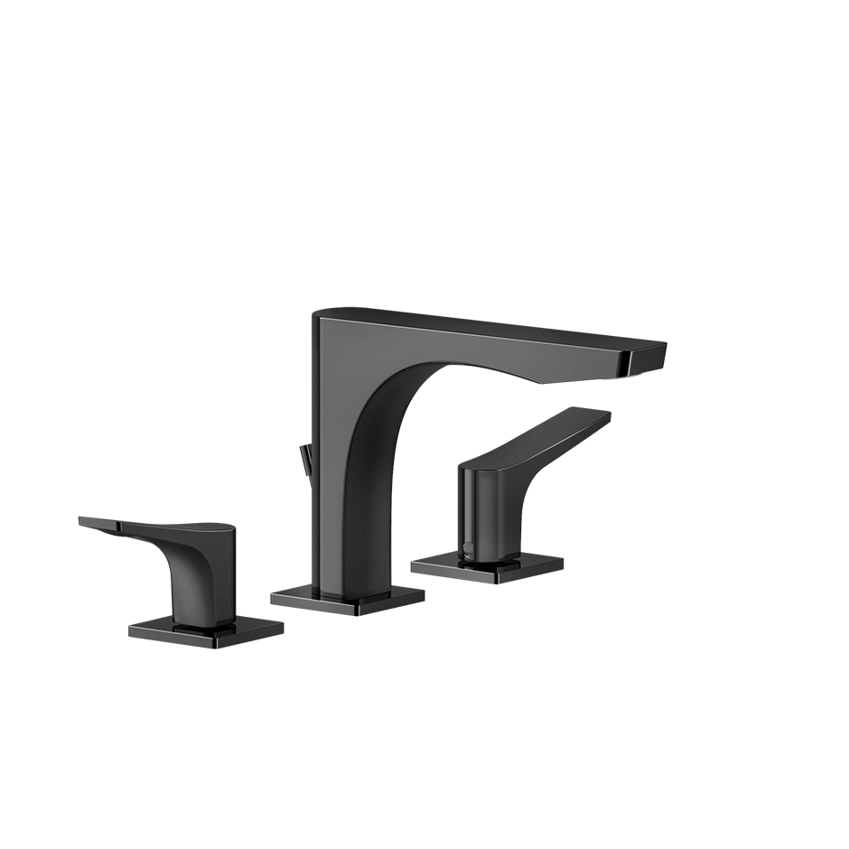 Rilievo Basin Mixer - 59011 Bathroom Accessories GESSI Black Metal PVD
