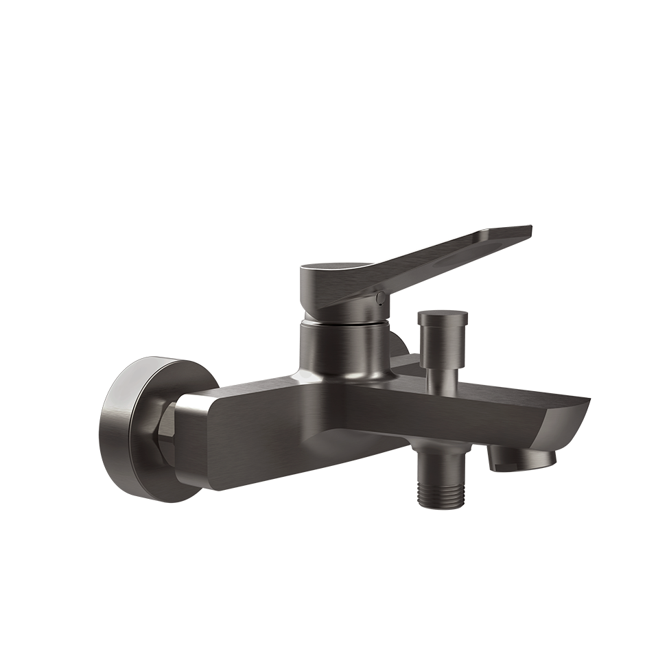 Rilievo Bath Mixer - 59013 Bathroom Accessories GESSI Black Metal Brushed PVD
