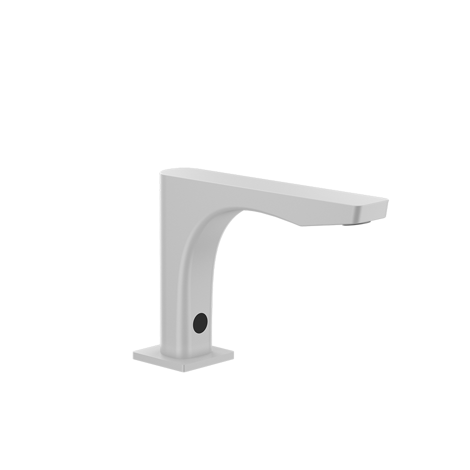Sensor Taps Electronic basin mixer with temperature and water flow rate adjustment thr - 59023 Built In Parts GESSI Matte White