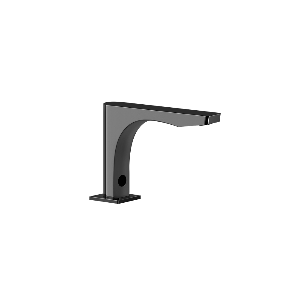 Sensor Taps Electronic basin mixer with temperature and water flow rate adjustment thr - 59023 Built In Parts GESSI Black Metal PVD