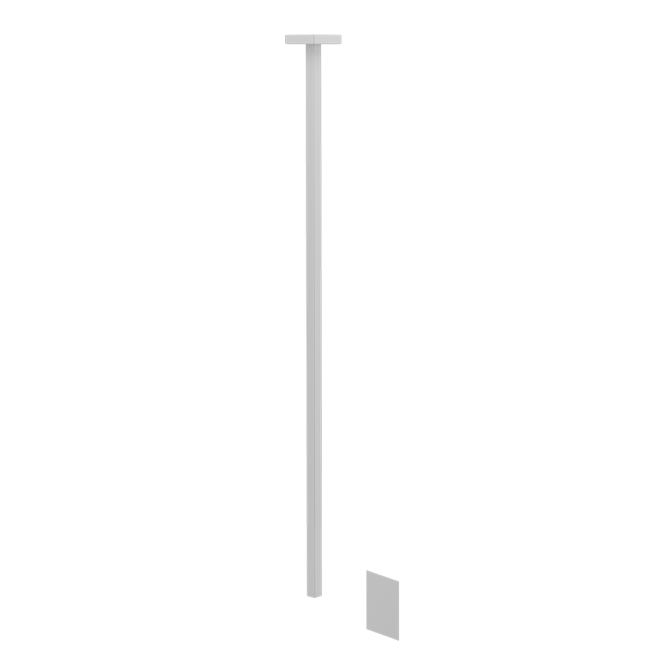 Sensor Taps External part for Ceiling-mounted Electronic mixer with temperature and wa - 59024 Built In Parts GESSI Matte White