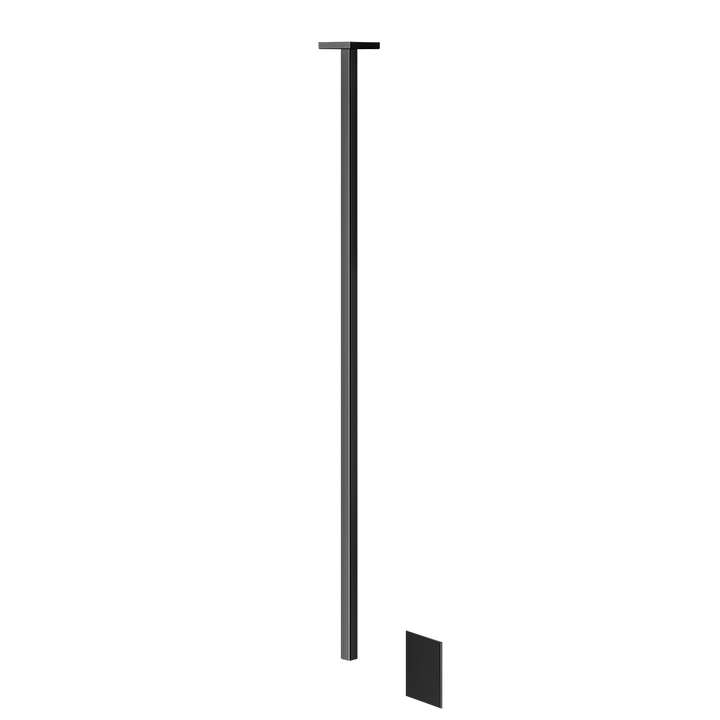 Rilievo Ceiling Mounted Electronic Mixer - 59024 Bathroom Accessories GESSI Black Metal PVD