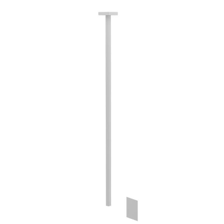 Sensor Taps External part for Ceiling-mounted Electronic mixer, lenght on request, wit - 59026 Built In Parts GESSI Matte White
