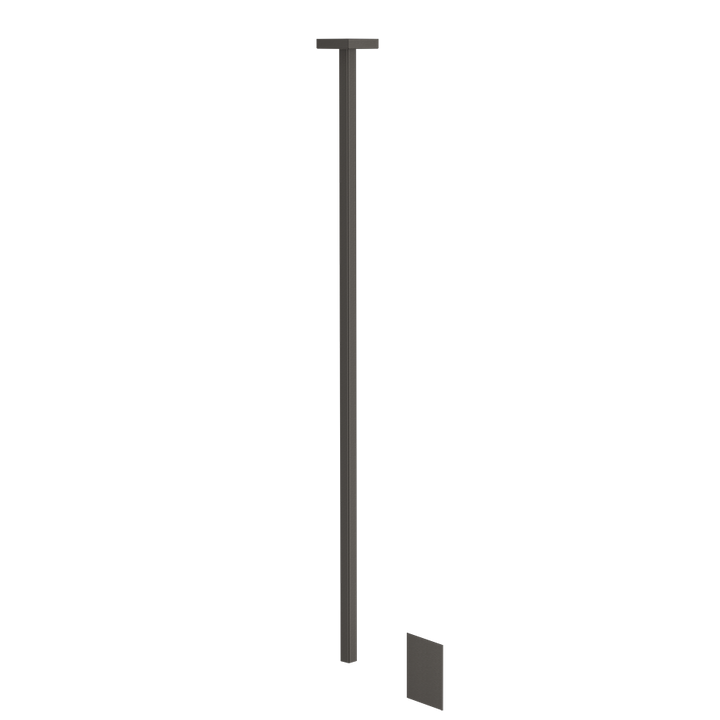 Sensor Taps External part for Ceiling-mounted Electronic mixer, lenght on request, wit - 59026 Built In Parts GESSI Black Metal Brushed PVD