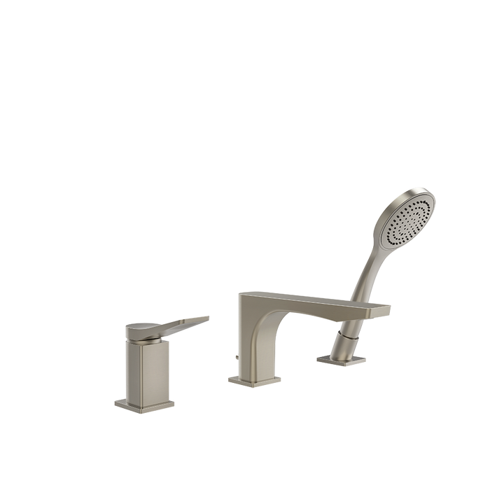Rilievo Three Hole Bath Mixer- 59037 Bathroom Accessories GESSI Finox Brushed Nickel