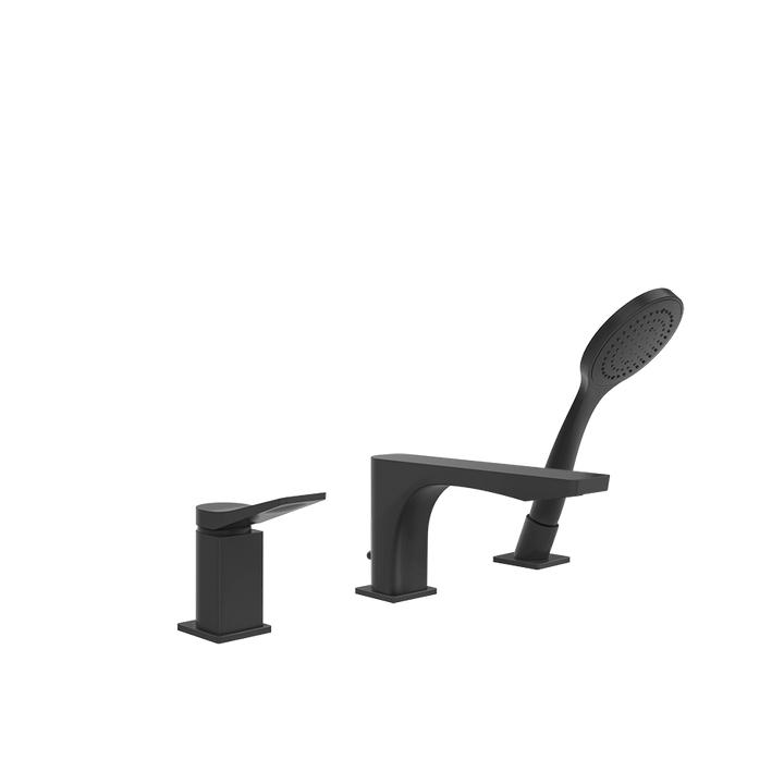 Rilievo Three Hole Bath Mixer- 59037 Bathroom Accessories GESSI Matte Black