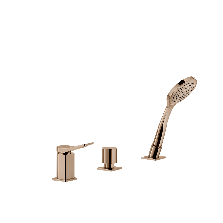 Rilievo Three Hole Bath Mixer- 59043 Bathroom Accessories GESSI Copper PVD