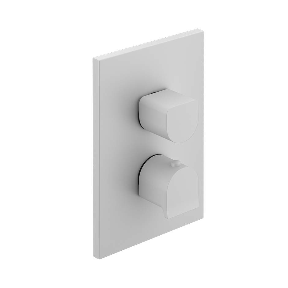 Rilievo Thermostatic Mixer - 59132 Bathroom Accessories GESSI Matte White