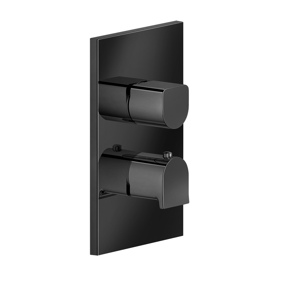 Rilievo Thermostatic Mixer - 59132 Bathroom Accessories GESSI Black Metal PVD