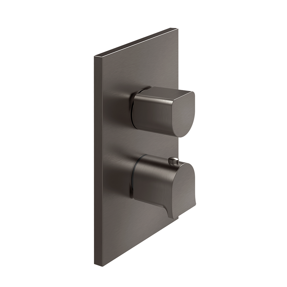 Rilievo Thermostatic Mixer - 59134 Bathroom Accessories GESSI Black Metal Brushed PVD