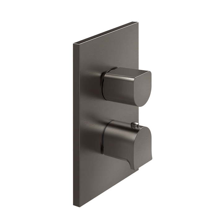 Rilievo Thermostatic Mixer - 59134 Bathroom Accessories GESSI Black Metal Brushed PVD