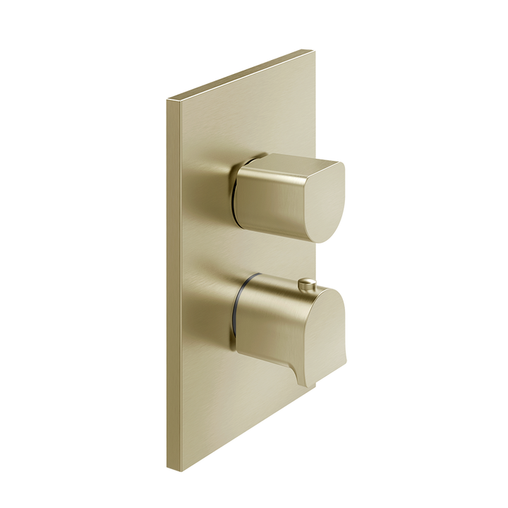 Rilievo Thermostatic Mixer - 59134 Bathroom Accessories GESSI Brass Brushed PVD