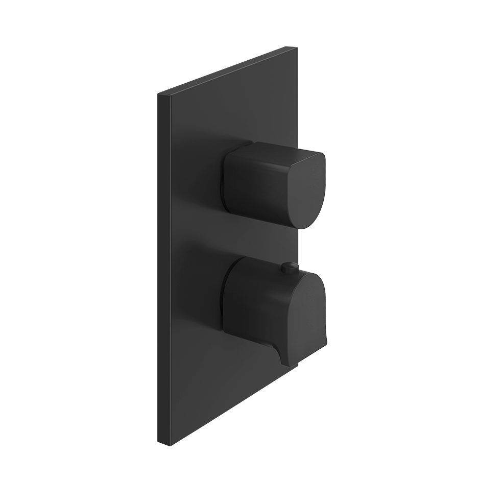 Rilievo Thermostatic Mixer - 59136 Bathroom Accessories GESSI Matte Black