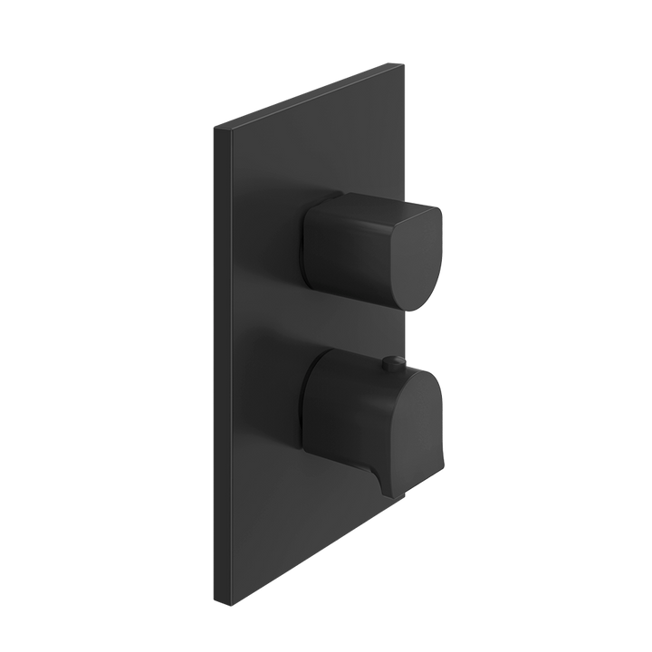 Rilievo Thermostatic Mixer - 59136 Bathroom Accessories GESSI Matte Black