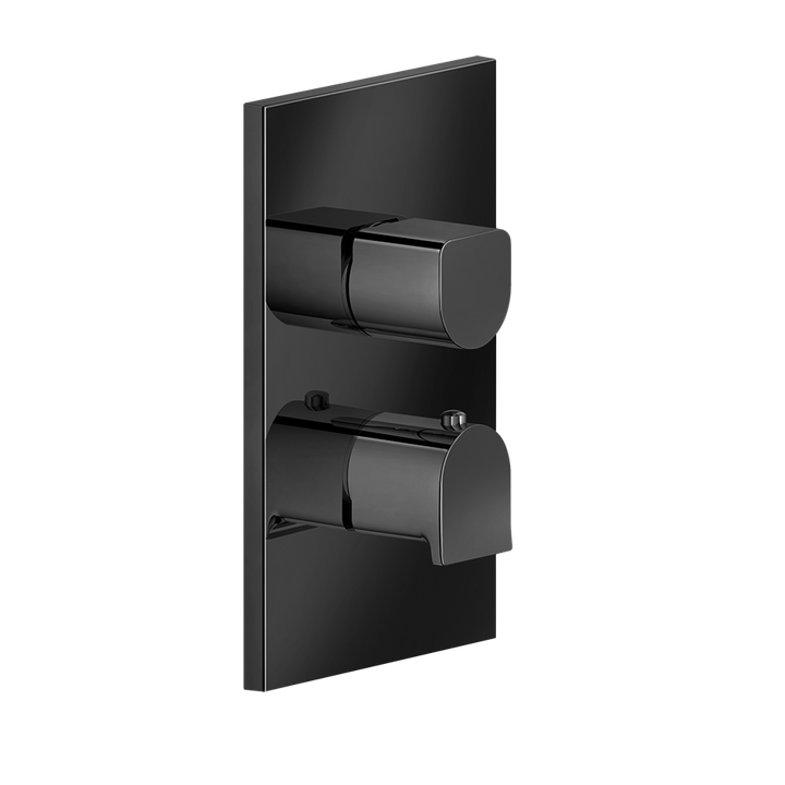Rilievo Thermostatic Mixer - 59136 Bathroom Accessories GESSI Black Metal PVD