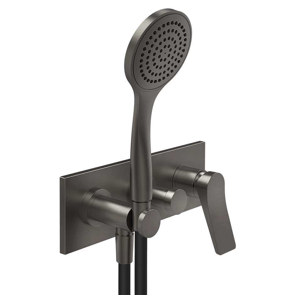 Rilievo External parts for two-way built-in shower mixer with automatic diverter, wate - 59141 Built In Parts GESSI