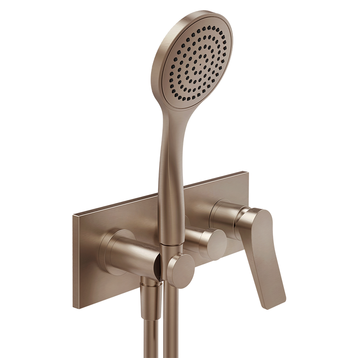 Rilievo External parts for two-way built-in shower mixer with automatic diverter, wate - 59141 Built In Parts GESSI