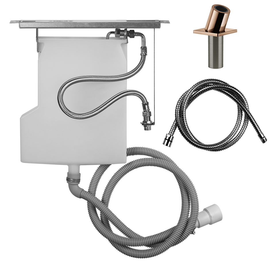 Rilievo Handshower Kit Rough - 59170 Bathroom Accessories GESSI Copper PVD