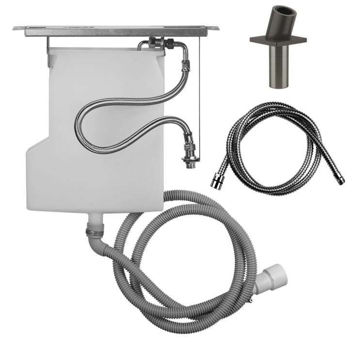 Rilievo Handshower Kit Rough - 59170 Bathroom Accessories GESSI Black Metal Brushed PVD