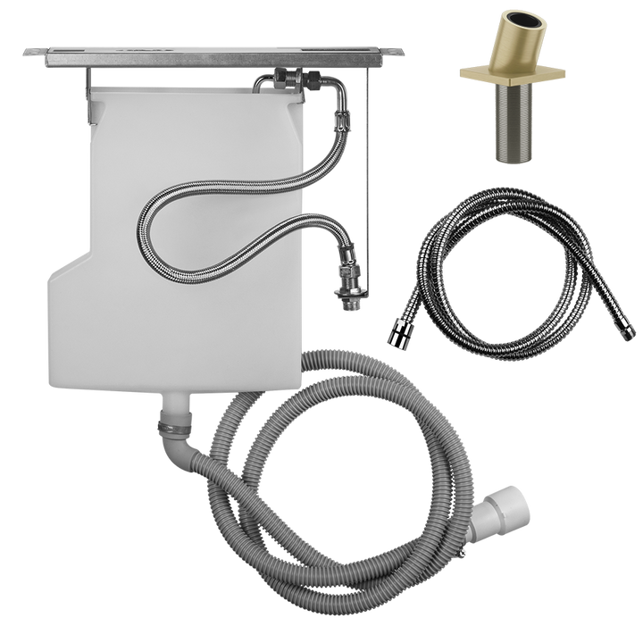 Rilievo Handshower Kit Rough - 59170 Bathroom Accessories GESSI Brass Brushed PVD