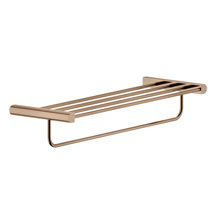 Rilievo Shelf With Towel Holder - 59407 Bathroom Accessories GESSI Copper PVD