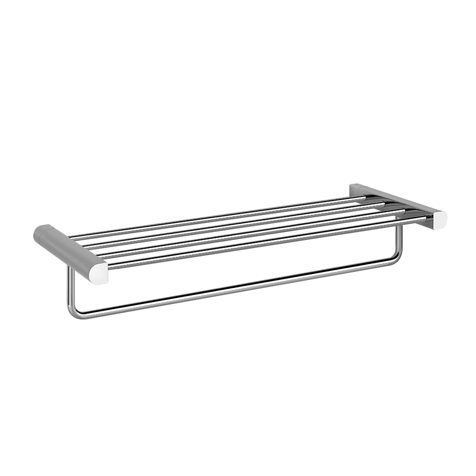 Rilievo Shelf With Towel Holder - 59407 Bathroom Accessories GESSI Chrome