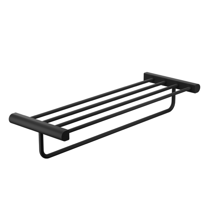 Rilievo Shelf With Towel Holder - 59407 Bathroom Accessories GESSI Matte Black
