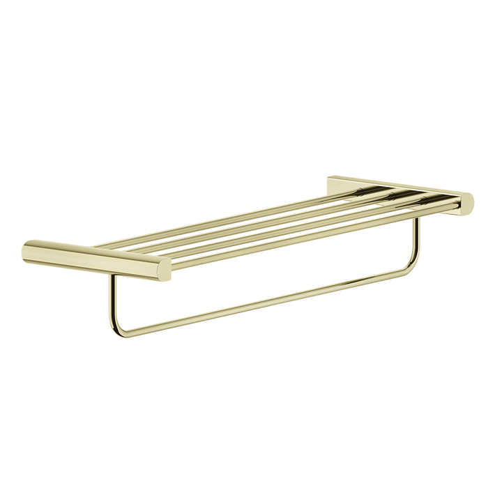 Rilievo Shelf With Towel Holder - 59407 Bathroom Accessories GESSI Brass PVD