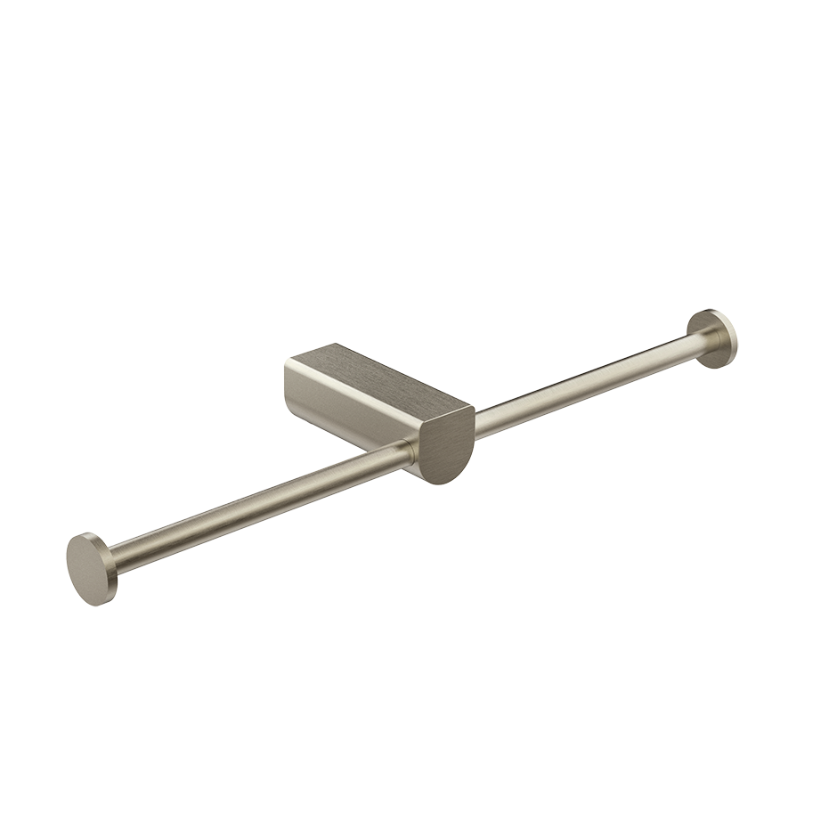 Rilievo Double Tissue Holder - 59415 Bathroom Accessories GESSI Finox Brushed Nickel