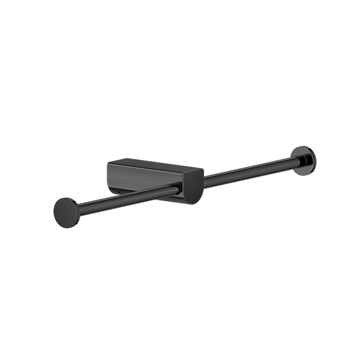 Rilievo Double Tissue Holder - 59415 Bathroom Accessories GESSI Black Metal PVD