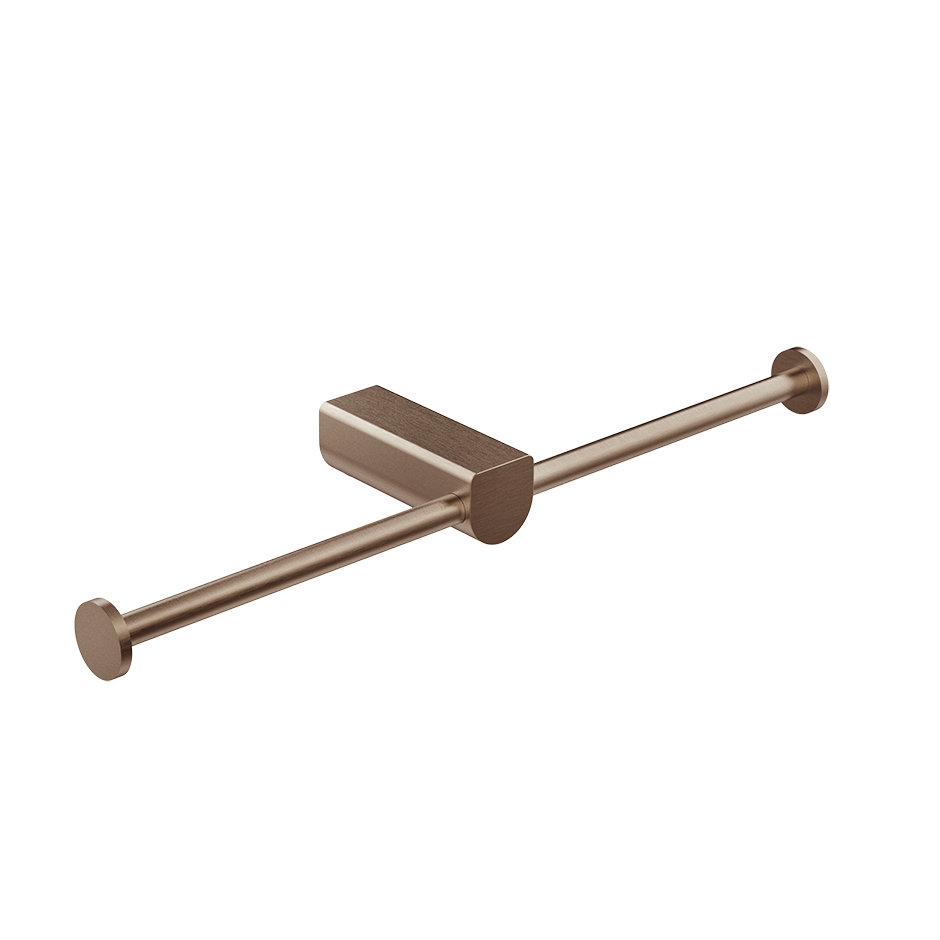 Rilievo Double Tissue Holder - 59415 Bathroom Accessories GESSI Copper Brushed PVD